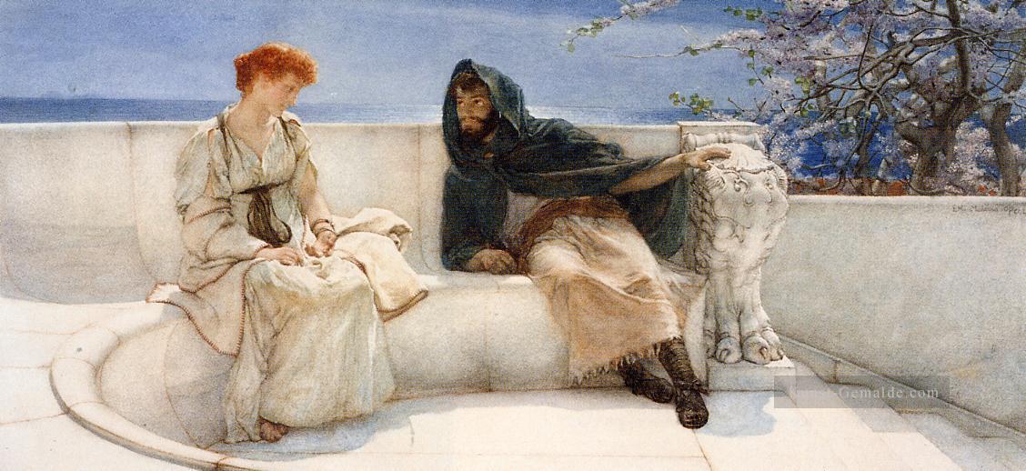 Eine Erklärung romantischer Sir Lawrence Alma Tadema Ölgemälde